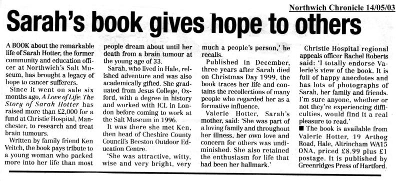 Northwich Chronicle Report